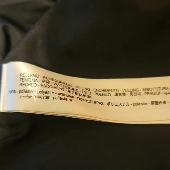 Zara Black Glossy Puffer Coat with High Collar - Picture 5 of 9